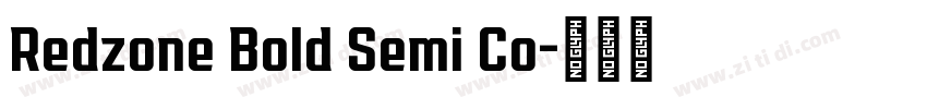 Redzone Bold Semi Co字体转换